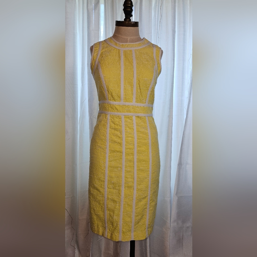 Calvin Klein Yellow Sheath Dress